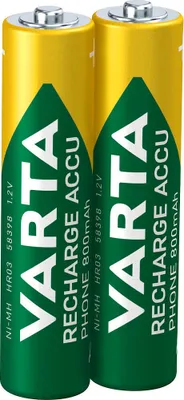 Immagine prodotto di 1x2 Varta Akku Professional Accu NiMH 800 mAh AAA Alimentazione telefono