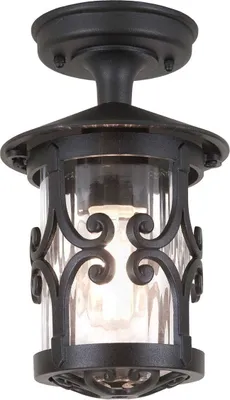 Image de Plafonnier extérieur Hereford 1xE27 noir Elstead BL13A-BLACK