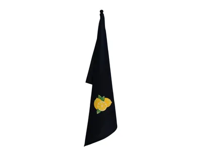 Produktbild von Vista Portuguese Geschirrtuch Lemon schwarz 50x70cm