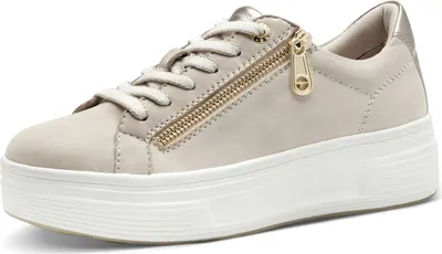 Produktbild von Tamaris Comfort Sneaker - Beige Leder/Textil : 39 : Normal Größe: 39 Weite: Normal