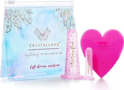 Produktbild von CRYSTALLOVE Silikon-Cups für die Gesichtsmassage - Rose