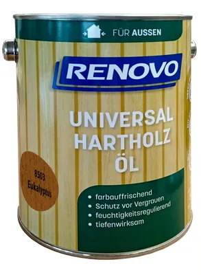 Produktbild von RENOVO Universal-Hartholz-Öl Hartholzöl 2,5 L Farbwahl, Farbe:8503 Eukalyptus