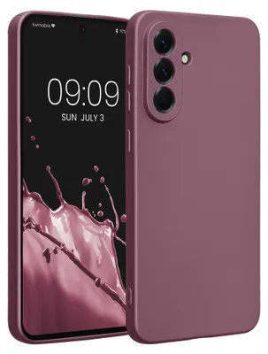 Produktbild von kwmobile Handyhülle für Samsung Galaxy A56 5G Hülle - weiche Silikon Case metallisch schimmernd - Schutzhülle Cover - Metallic Lavendel