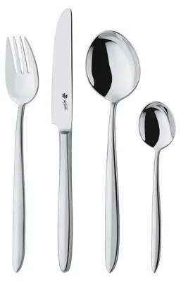 Produktbild von Paul Wirths 24-tlg. Besteckset ROMA 24-teilig silberfarben mattiert