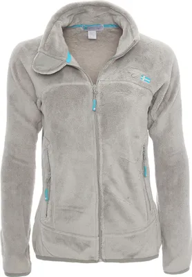 Produktbild von Geographical Norway Damen warme flauschige Fleece Jacke Outdoor Sweater Ski Sport Freizeit Model: G-Ursinia, Farbe:  Grau, Größe: XL