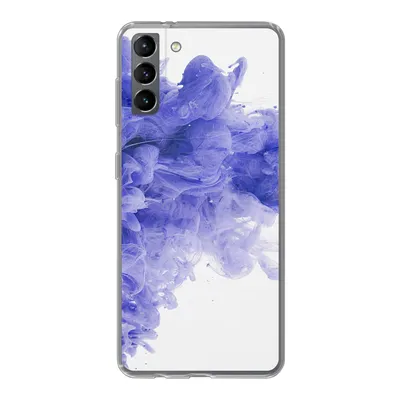 Produktbild von MuchoWow® Handyhülle Schutzhülle Hülle für Samsung Galaxy S21 Plus Tinte - Lila - Abstrakt Silikon Softcase Handy Hülle - Handy-Tasche