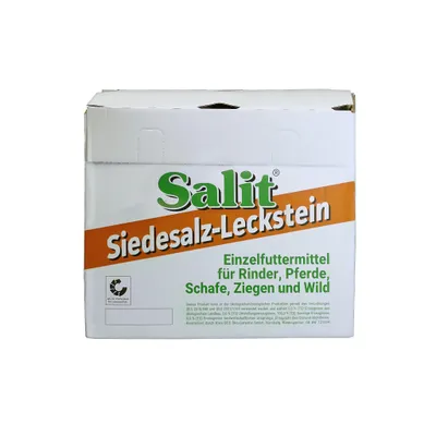 Produktbild von Salit Siedesalz-Lecksteine 4x5kg (20kg) für Pferde, Rinder und Wildtiere