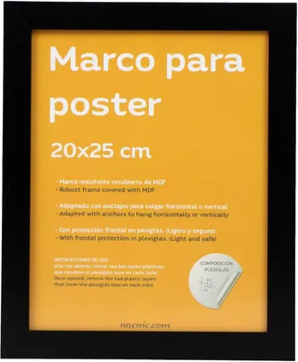 Imagen del producto de Marco para fotos y diplomas, MDF, 20x25 cm, color , ideal para fotografías y diplomas