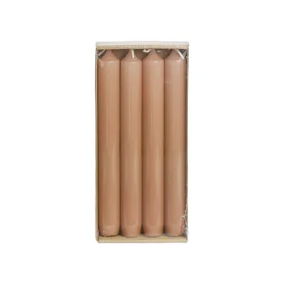Immagine prodotto di Rustik Lys - Candele da tavola "Hoogglans" - Brique (Set da 4, 2,1 x 19 cm)