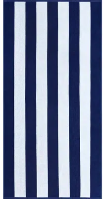 Produktbild von Cawö Strandtuch Beach Strripes Blau Gestreift (90x180 cm)