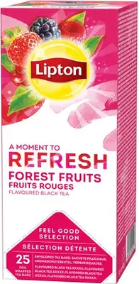Produktbild von Lipton - Tee Lipton Refresh Forest Früchte 25x1.5gr | Packen Sie ein 25 -Stück | 6 Stück