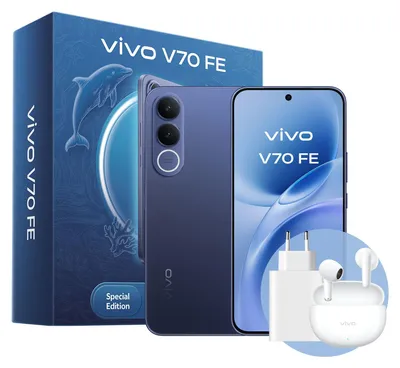 Zdjęcie produktu dla VIVO V70 FE + BUD, 17,4 cm (6.83"), 8 GB, 512 GB, 200 MP, Android 16.0, Niebieski