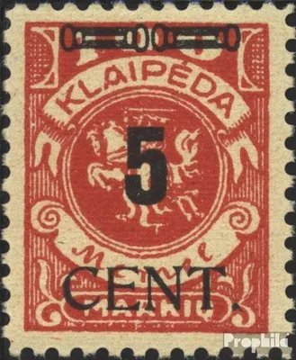Produktbild von Briefmarken Memelgebiet 1923 Mi 188 postfrisch Aushilfsausgabe