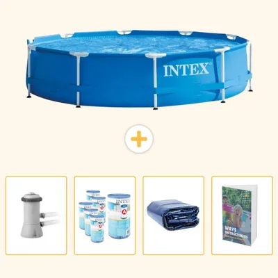 Imagen del producto de Piscina inflable rectangular - 366 x 76 cm - de 5 piezas - SCB118