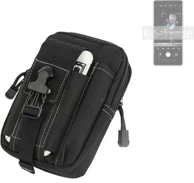 Produktbild von K-S-Trade Gürtel Tasche kompatibel mit Xiaomi 12S Pro Gürteltasche Holster Schutz Hülle Handy Hülle Smartphone outdoor Handy-Hülle schwarz