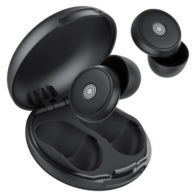 Produktbild von Ohrstöpsel zum Schlafen -45dB, Wiederverwendbare Silikon-Ohrstöpsel mit 8 Ohrkappen und Tragetasche, Schwarz