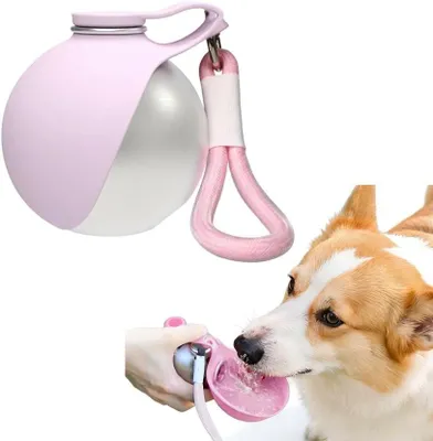 Produktbild von Omgoods – Edelstahl-Trinkflasche für Hunde – Auslaufsichere Reise-Trinkschale für Katzen und kleine Hunde