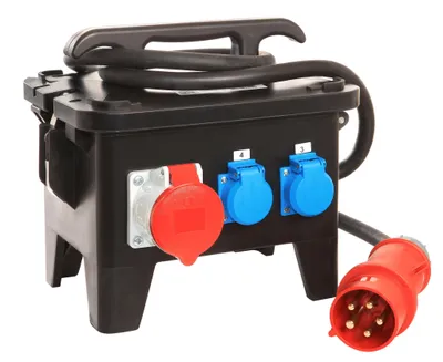 Obrázek produktu pro staveništní rozvaděč as-Schwabe CEE 400V 32A na Schuko & CEE 16A 32A IP44