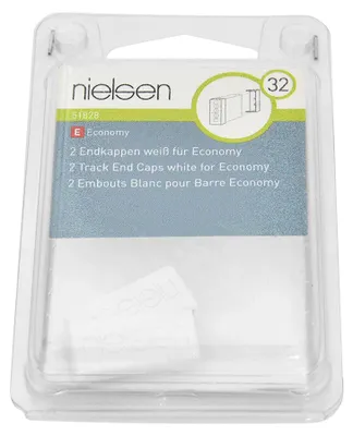 Produktbild von nielsen Endkappen weiß für Economy-Galerieschiene (2 Stück/Packung)