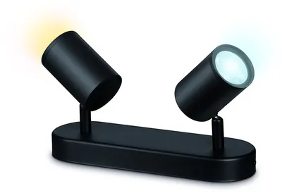 Immagine prodotto di Philips WiZ bianco sintonizzabile 8719514551831 Faretto IMAGEO 2xGU10 10W/700lm 2700-6500K nero dimmerabile
