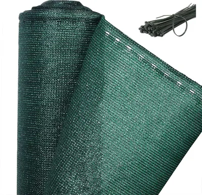 Obrázek produktu pro Stínící síť na ploty, 150 g/m², s fixačními stahovacími páskami | Zelená | 600 x 180 cm