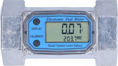 Obrázek produktu pro Turbínový průtokoměr Elektronický digitální průtokoměr palivo-kapalina-voda-plyn-olej 2 palce 2,3 V-3,3 V LLW-50