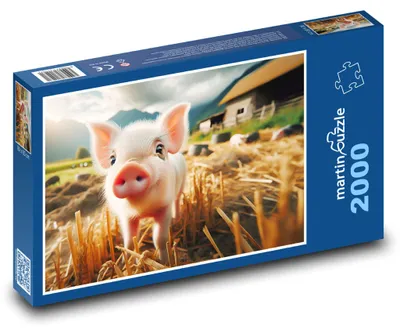 Obrázek produktu pro martinpuzzle - Puzzle 2000 - Prasátko na farmě