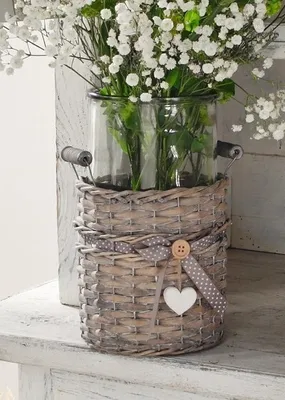 Produktbild von Deko-Vase 'Lovely Cottage', 2tlg. 15 x 16 cm