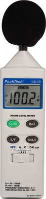 Image de PeakTech P 5055 - Sonomètre numérique 35-130 dB | Evaluation A/C, Max-Hold & fonction d'étalonnage