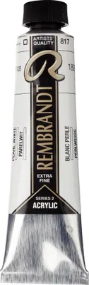 Produktbild von Rembrandt Acrylfarbe Tube 40 ml Perlweiß 817
