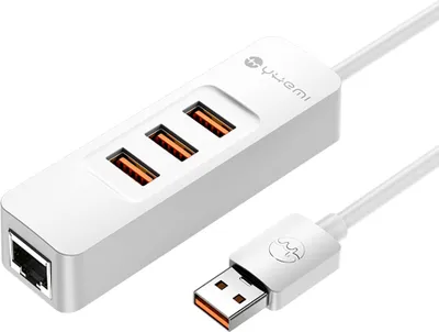 Produktbild von YHEMI MU704 USB Gigabit NIC 4-in-1 USB-A HUB USB3.0*3RJ451000M