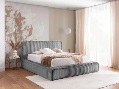 Obrázek produktu pro Čalouněná postel 140x200 BELINDA - šedá