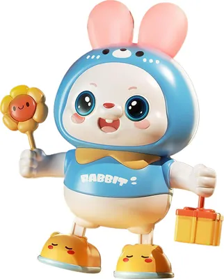 Produktbild von Musical Dance Bunny Spielzeug Head Up Training Elektronisches Tanzen für Neugeborene Zuhause im Freien Blau
