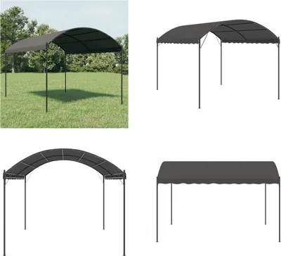 Immagine prodotto di vidaXL gazebo 3x4 m antracite - gazebo - gazebo - tettoia - tettoie