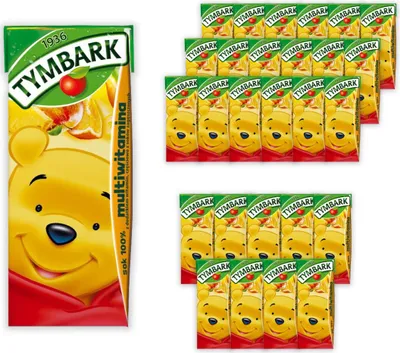 Image de Tymbark Juice 100% Multivitamin 200 ml X 27 Pièces