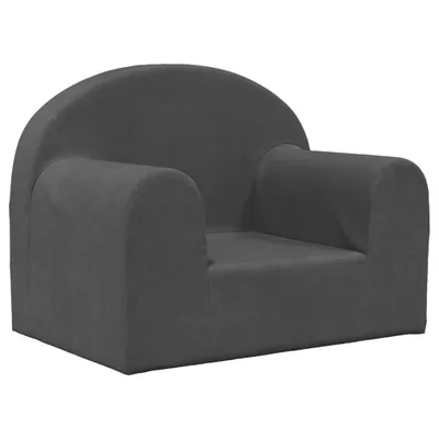 Produktbild von Kindersofa Anthrazit Weich Plüsch