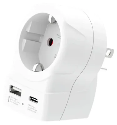 Produktbild von SKROSS Länderstecker Europe to US USB AC20PD weiß