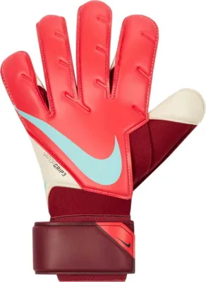 Image de Gants de gardien de but Nike Goalkeeper Vapor Grip 3 rouge et blanc CN5650 660 - 9.5