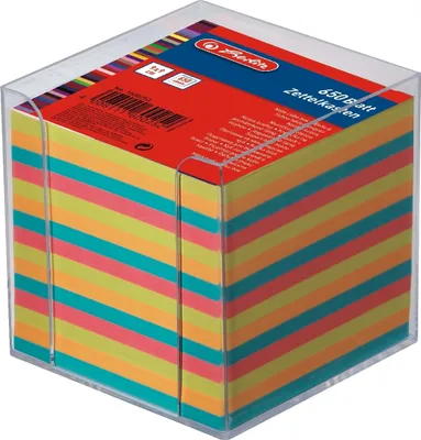 Produktbild von Zettelkasten 9x9cm farbig Big 9 Packung mit 16 Stück