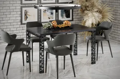 Zdjęcie produktu dla Stół rozkładany MATIO 80(215)x80 beton ciemny
