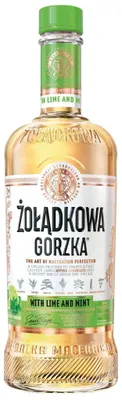Produktbild von Likör | Żołądkowa Gorzka Lime & Mint | 500 ml | 28 % Vol. | Kräuterlikör mit Limette & Minze