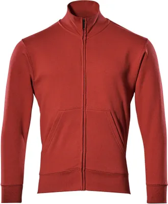 Produktbild von MASCOT® Lavit Sweatshirt mit Reißverschluss Größe M, rot | Packung (1 Stück)