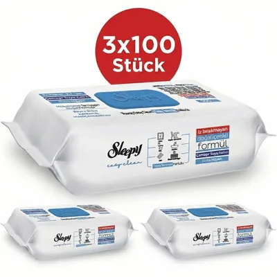 Produktbild von Sleepy Oberflächenreinigungstücher Bleach Effect 3x100