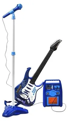 Produktbild von Electric guitar + microphone + amplifier blue 22409