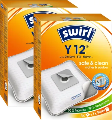Produktbild von 2x Swirl Y 12 MP Plus AirSpace Staubsaugerbeutel Staubbeutel Microvlies