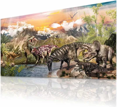 Zdjęcie produktu dla Plakat Dinozaur - Jezioro