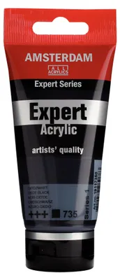 Immagine prodotto di Amsterdam Serie Expert, colore acrilico in tubetto da 75 ml, nero ossido 735