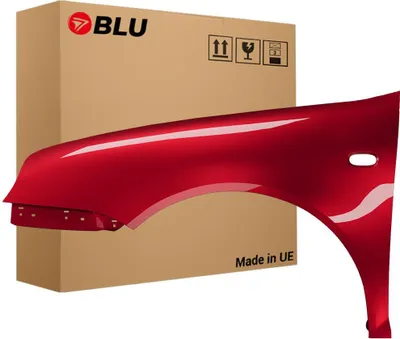Image de BLU Aile Compatible avec VW Volkswagen Golf IV 4 LC3X Gauche Rot MuranoRot | 1997-2006 | Avant | Peint| Prêt à Monter | Galvanisé
