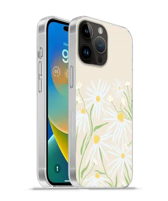 Produktbild von MuchoWow® Handyhülle Schutzhülle Hülle für Apple iPhone 14 Pro - Softcase Blume - Muster - Gelb Silikon Softcase Handy Hülle - Umschlag