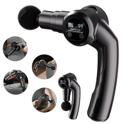 Produktbild von MODFU Massagepistole, Active Massagepistole Massage Gun für Tiefes Gewebe, mit 6 Köpfe Rücken Massagepistole Massagegerät zur Muskel Massage Entspannen, Bestes Geschenk für Familie, Schwarz